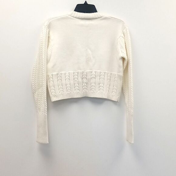 Rouje JoJo Cardigan in Ecru with Floral Embroidery Size 6 ~ Clean / No Flaws - Picture 3 of 6